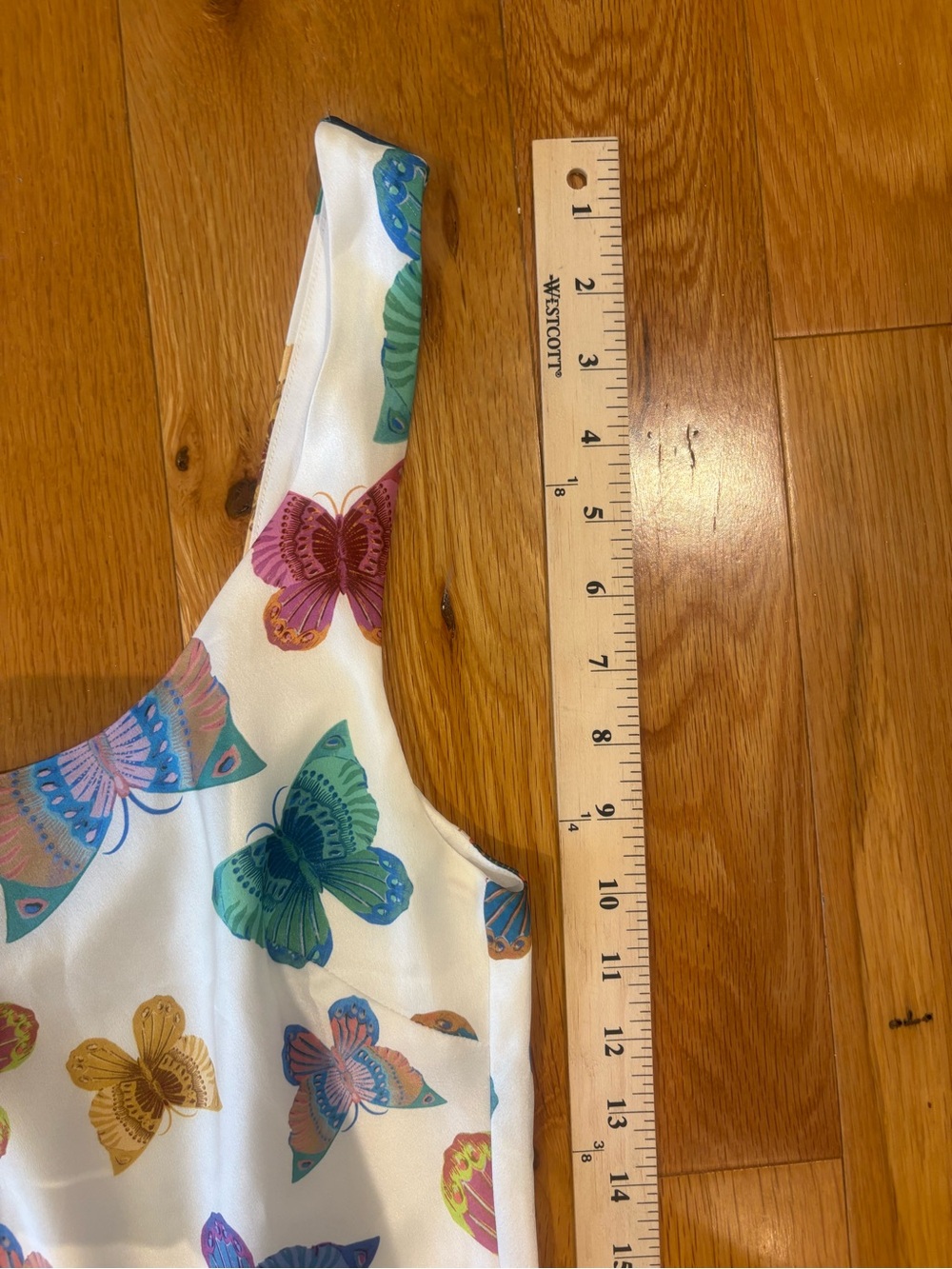 Show Me Your Mumu Serenade Slip Dress Size Large Butterly Pattern - Picture 5 of 7